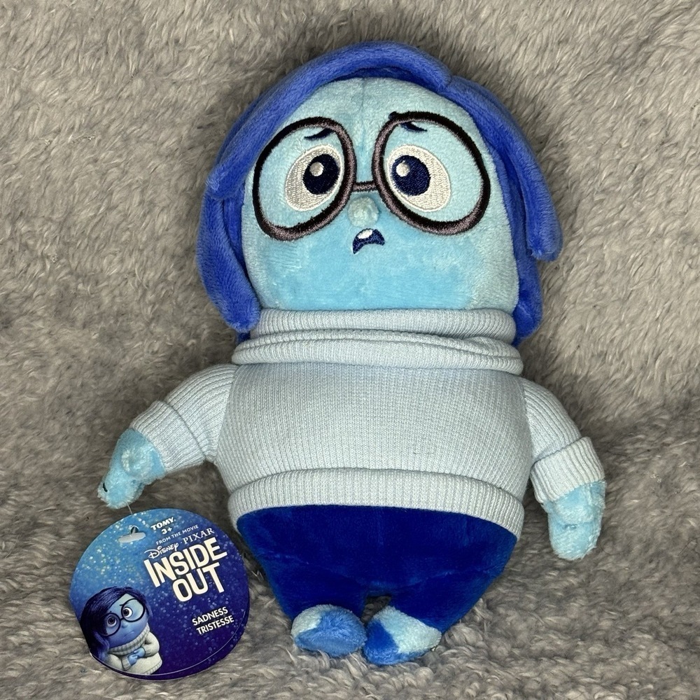 Disney Pixar Inside Out Sadness Plush 10" Blue Soft Stuffed Toy